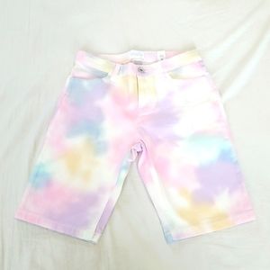 Children's Place Girls Tie Die Denim Shorts Size 10
